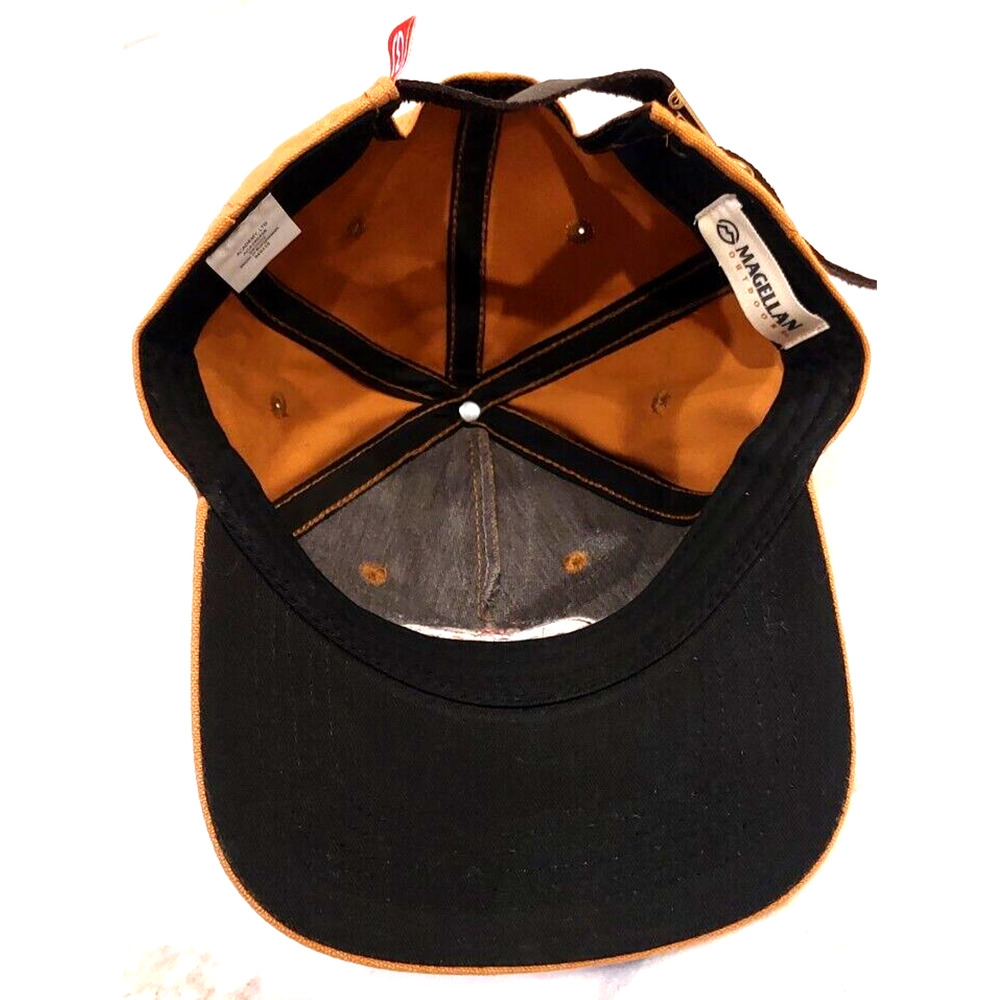 Magellan Outdoors and Shiner Bock Adjustable Hat Baseball Cap Brown Canvas - Picture 5 of 9